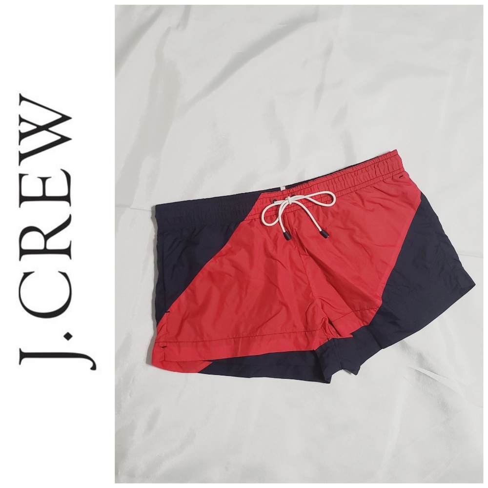 J. Crew Colorblock Red/Blue Shorts (XS)